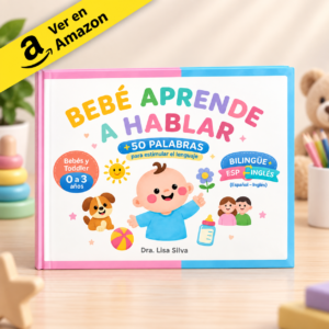 Bebé Aprende a Hablar: Mis primeras palabras. Libro educativo ilustrado con más de 50 palabras y separación silábica para estimular el lenguaje temprano de tu bebé
