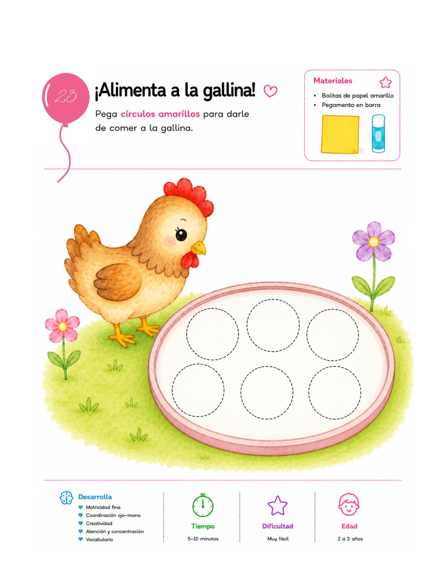 Mi Primer Gran Libro de Actividades para 2–3 Años: Más de 50 actividades para rasgar, pegar, colorear, comparar, contar y desarrollar habilidades - Imagen 4